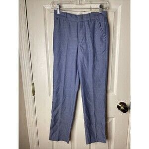 NWT Van Heusen Boys 12 Regular Blue Gray Dress Pants Oxford